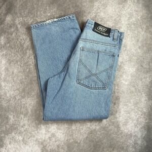 Vintage Y2K ROW EDGE Baggy Jeans Wide Leg Men's Size 33X30 JNCO Style